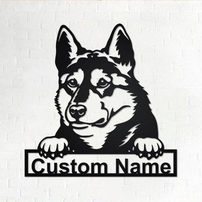 Custom West Siberian Laika Dog Metal Wall Art, Personalized West Siberian Laika Name Sign Decoration For Room,West Siberian Laika Home Decor