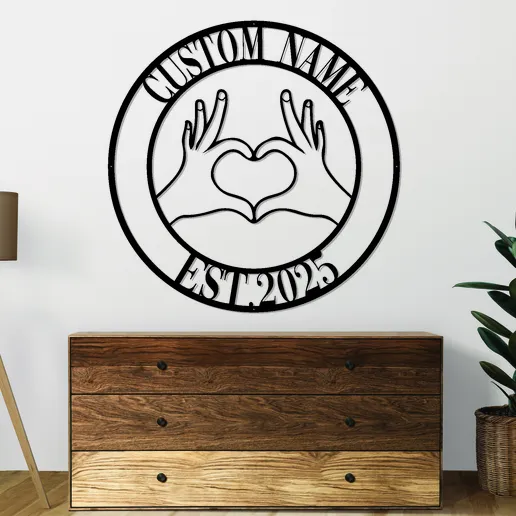 Custom Valentines Metal Signs