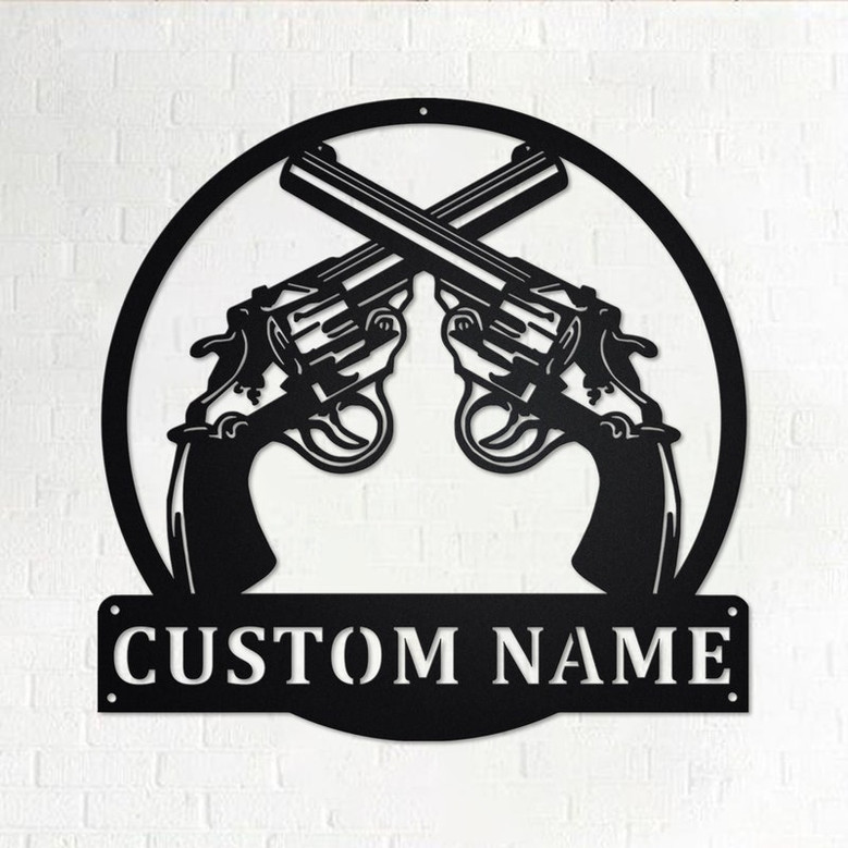 Custom Revolvers Metal Wall Art, Personalized Revolvers Name Sign Decoration For Room, Revolvers Home Decor, Custom Revolvers, Revolvers