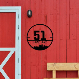 Custom Metal Street Name Sign, Personalized Metal Adress Name Sign, Christmas Gift, Housewarming Gift