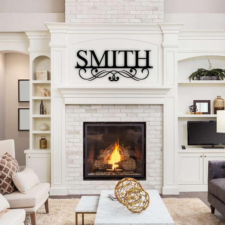 Custom Name Sign, Metal Name Sign, Personalized Metal Sign, Housewarming Gift, Family Name Sign, Wedding Name Sign, Family Sign, Door Hanger