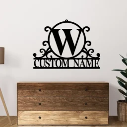 Custom Monogram Metal sign