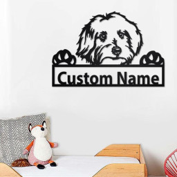 Custom Maltese Dog Metal Wall Art, Personalized Maltese Name Sign Decoration For Room, Maltese Home Decor, Custom Maltese Dog, Dog Lover