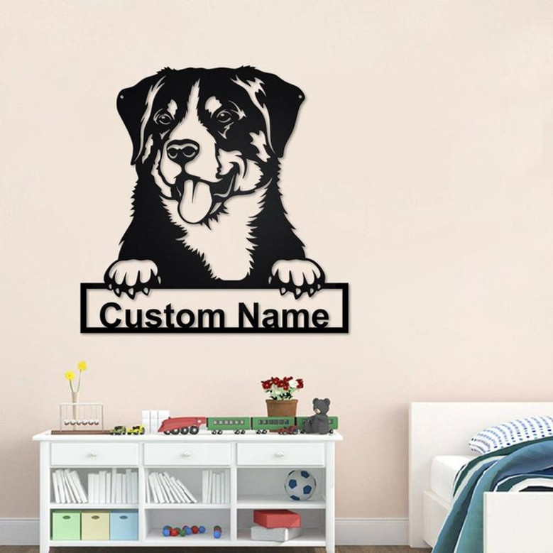 Personalized Appenzeller Sennenhund Metal Sign | Appenzeller Sennenhund Metal Wall Art | Dog Metal Sign | Appenzeller Sennenhund Lover Gift|
