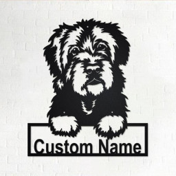 Custom Portuguese Water Dog Metal Wall Art, Personalized Portuguese Water Name Sign Decoration For Room, Portuguese Water Home Decor