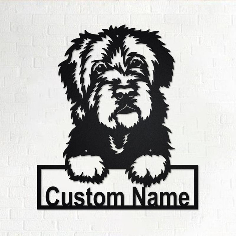 Custom Portuguese Water Dog Metal Wall Art, Personalized Portuguese Water Name Sign Decoration For Room, Portuguese Water Home Decor
