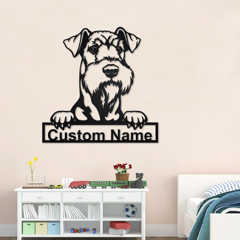 Personalized Airedale Terrier Metal Sign | Airedale Terrier Metal Wall Art | Airedale Terrier Lover Gifts | Dog Lover Gifts | Dog Lover