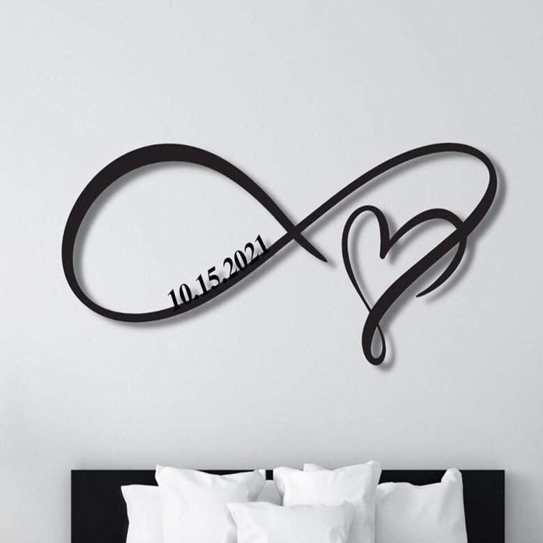 Personalized Family Name Metal Sign, Metal Established Family Sign, Housewarming Gift, Door Hanger, Wedding Gift, Metal Monogram Sign