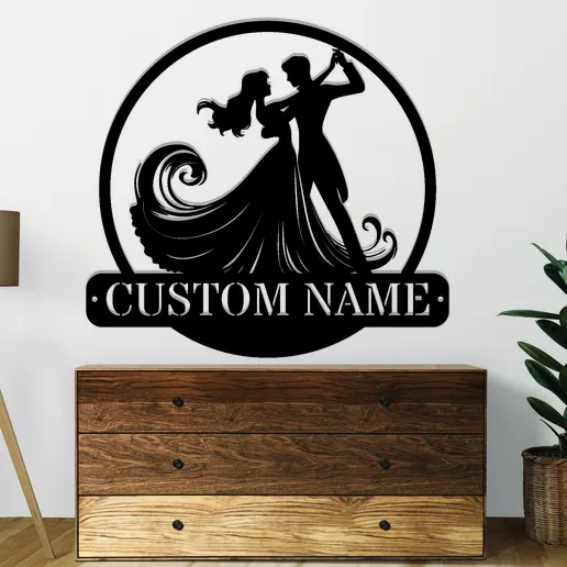 Couple Valentine Metal sign