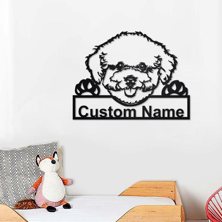 Personalized Bichon Frise Metal Sign | Bichon Frise Metal Wall Art | Dog Metal Sign| Dog Lover Gift | Bichon Frise Lover Gift | Bichon Frise