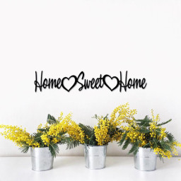 Home Sweet Home Sign Metal Decor Entryway Sign Rustic Farmhouse Metal Wall Art Housewarming Gift Entryway Home Sign