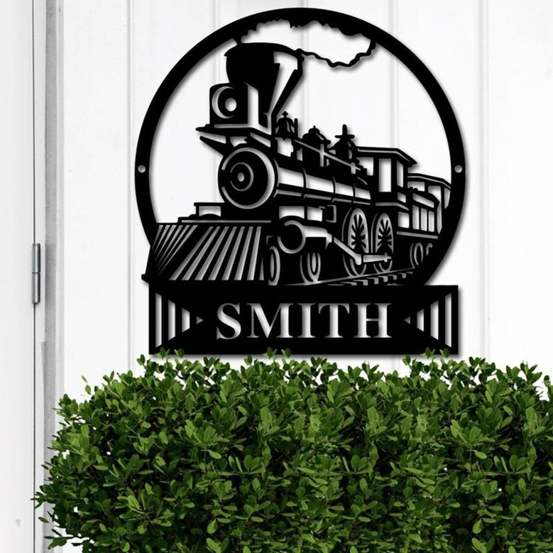 Train Decor, Train Gifts, Train Sign, Train, Custom Train Gift, Monogramed Train, Train Metal Sign, Personalized Train Sign, Metal Wall Art