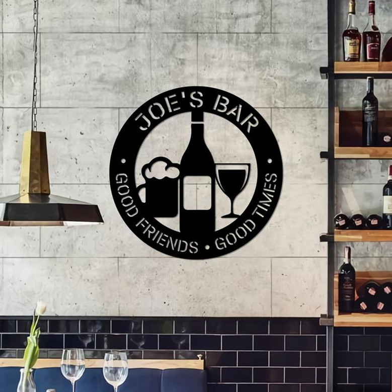 Cocktail Bar Signs, Personalized Beer Signs, Bar Décor, Man Cave Custom Gift, Custom Bar Sign