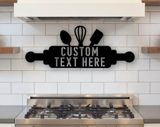 Custom Metal Sign for Kitchen-Nana's Kitchen Metal Sign-Personalized Kitchen Signs-Nana Mothers Day Gift
