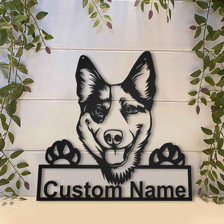 Personalized Australian Cattle Dog Metal Sign Art | Custom Australian Cattle Dog Metal Sign | Dog Gift | Birthday Gift | Animal Funny Gift