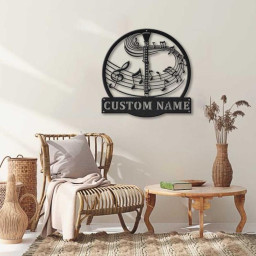 Personalized Clarinet Music Metal Sign Art | Custom Clarinet Music Metal Sign | Clarinet Gifts for Men | Clarinet Gift | Music Gift