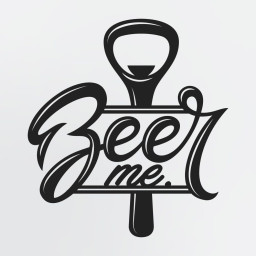 Beer Me With Bottle Opener Metal Beer Sign, Classic Beer Themed Metal Wall Art