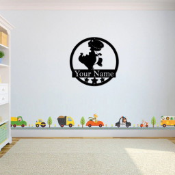 Dinosaur Name Sign. Nursery Decor, Personalized Metal Sign, Metal Name, Personalized Name Sign, Metal Name Sign, Kids Name Sign Dinosaur Kid