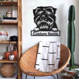 Personalized Affenpinscher Dog Metal Sign Art | Custom Affenpinscher Dog Metal Sign | Dog Gift | Birthday Gift | Animal Funny