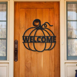 Personalized Pumpkin Tree Halloween Metal Sign,Custom Pumpkin Halloween Metal Sign, Custom Pumpkin Home Decor