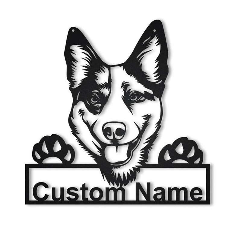 Personalized Australian Cattle Dog Metal Sign Art | Custom Australian Cattle Dog Metal Sign | Dog Gift | Birthday Gift | Animal Funny Gift
