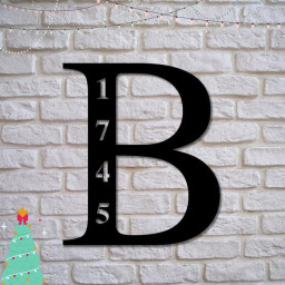 Personalized Family Name Metal Sign, Metal Established Family Sign, Housewarming Gift, Door Hanger, Wedding Gift, Metal Monogram Sign