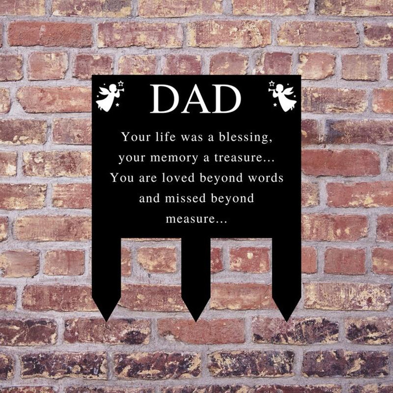 Memorial Metal Sign, RIP Sign, Custom Metal RIP Sign, Sign for loved ones, Sign for graveyard, Personalized Memorial Sign Reserved In Memory