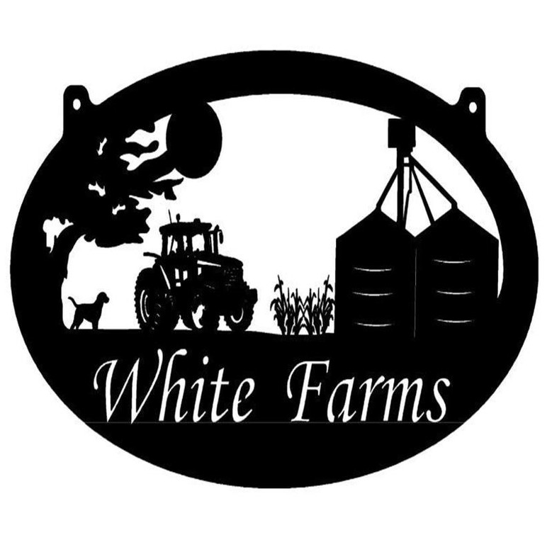 Farm Sign Grain Bin Sign 3ft Farm Sign Grain Bin Tractor Corn Stalks Metal Wall Art Metal House Sign