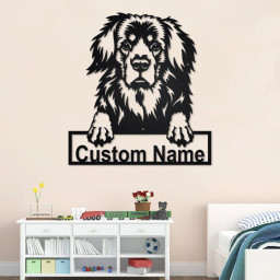 Custom Hovawart Dog Metal Wall Art, Personalized Hovawart Name Sign Decoration For Room, Hovawart Home Decor, Custom Dog,Custom Hovawart Dog