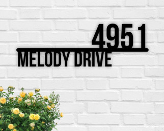 Modern House Numbers/Street Address/Black with Black Acrylic/Contemporary Home Address/Sign Plaque/Door Number/Personalized Address Sign