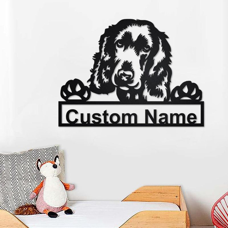 Personalized English Cocker Spaniel Metal Sign | Dog Metal Wall Art | Dog Metal Wall Decor | Custom English Cocker Spaniel Dog | Custom Dog