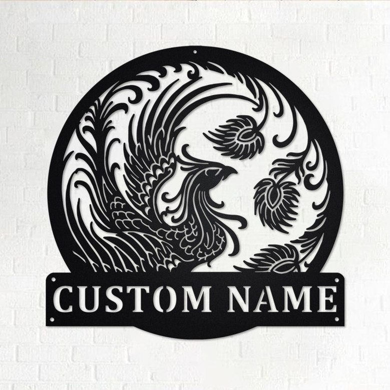 Custom Phoenix Metal Wall Art, Personalized Phoenix Name Sign Decoration For Room, Phoenix Metal Home Decor, Custom Phoenix, Phoenix
