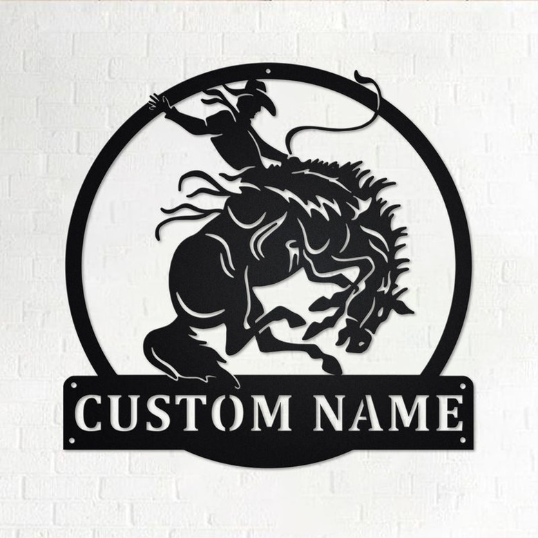 Custom Rodeo Metal Wall Art, Personalized Rodeo Name Sign Decoration For Room, Rodeo Metal Home Decor, Custom Rodeo, Rodeo Lover Gift