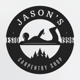 Carpentry Sign For Woodworking, Personalized Metal Wall Art With Established Date, Custom Text