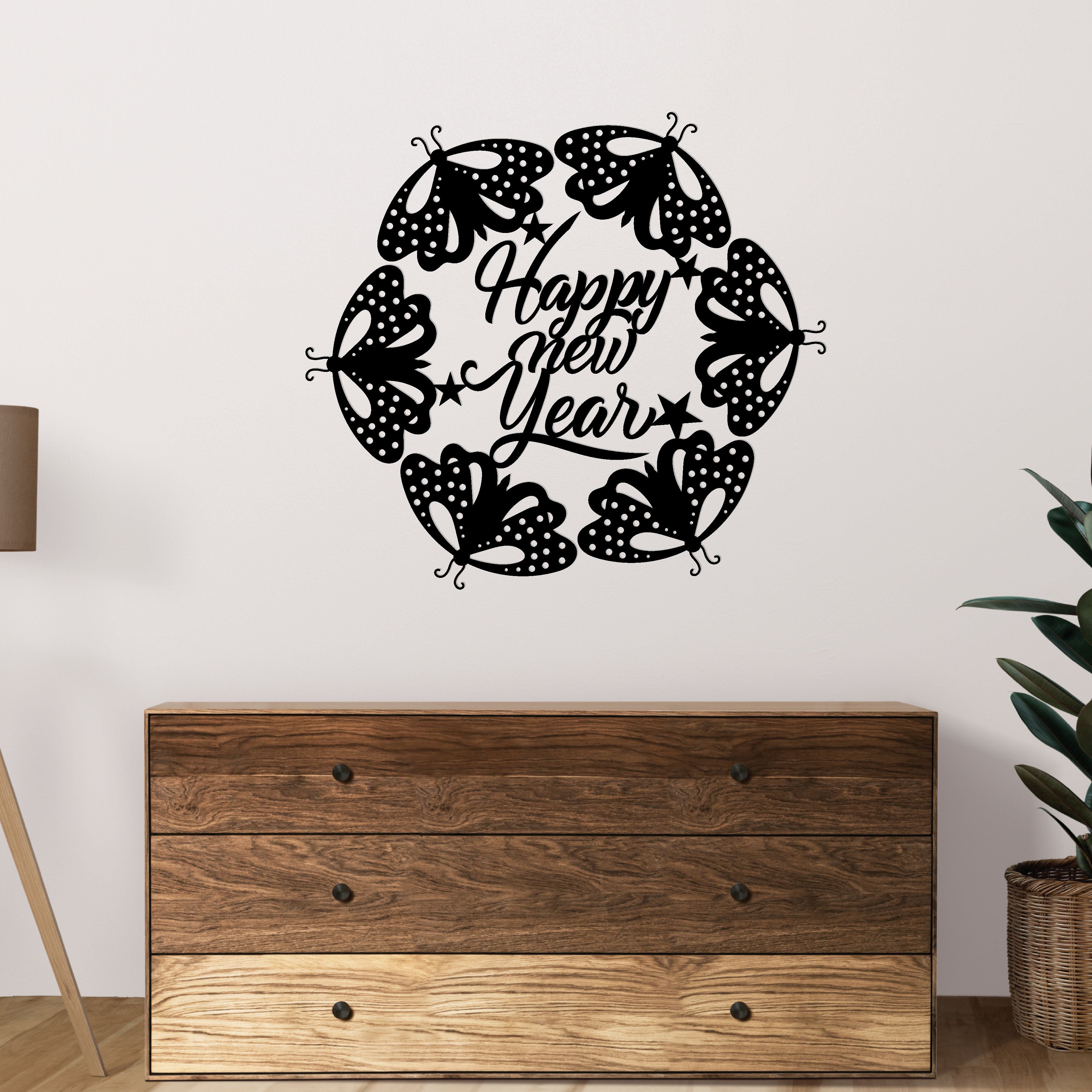 Happy New Year Metal Sign
