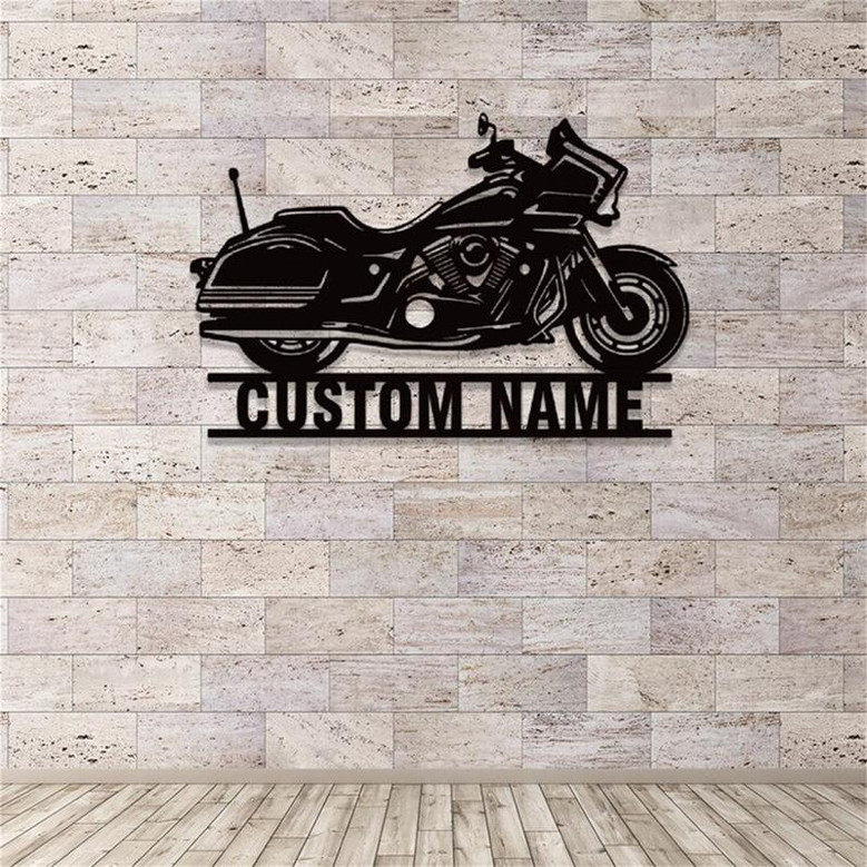 Personalized Motorcycle Metal Sign,Motorcycle Metal Wall Art,Custom Motocross Rider Name Signs