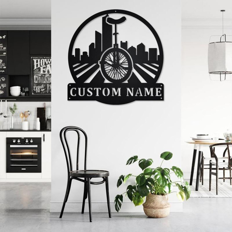 Personalized Unicycling Metal Sign | Unicycling Metal Wall Art | Unicycling Metal wall Decor | Unicycling Lover | Custom Unicycling
