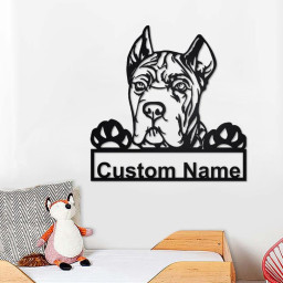 Personalized Cane Corso Metal Sign | Cane Corso Metal Wall Art | Cane Corso Metal Wall Decor | Custom Cane Corso | Custom Dog | Dog Lover