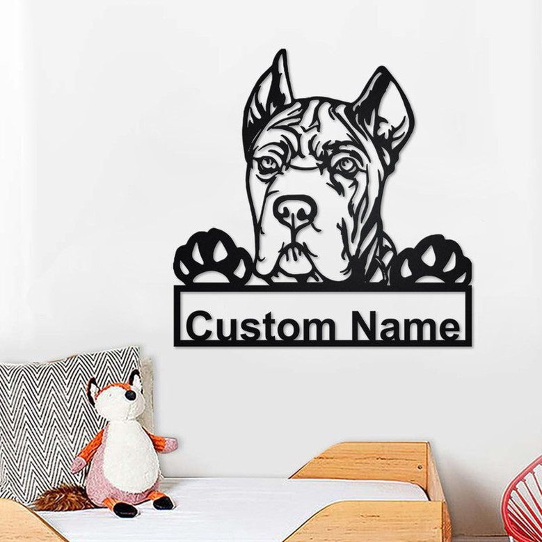 Personalized Cane Corso Metal Sign | Cane Corso Metal Wall Art | Cane Corso Metal Wall Decor | Custom Cane Corso | Custom Dog | Dog Lover