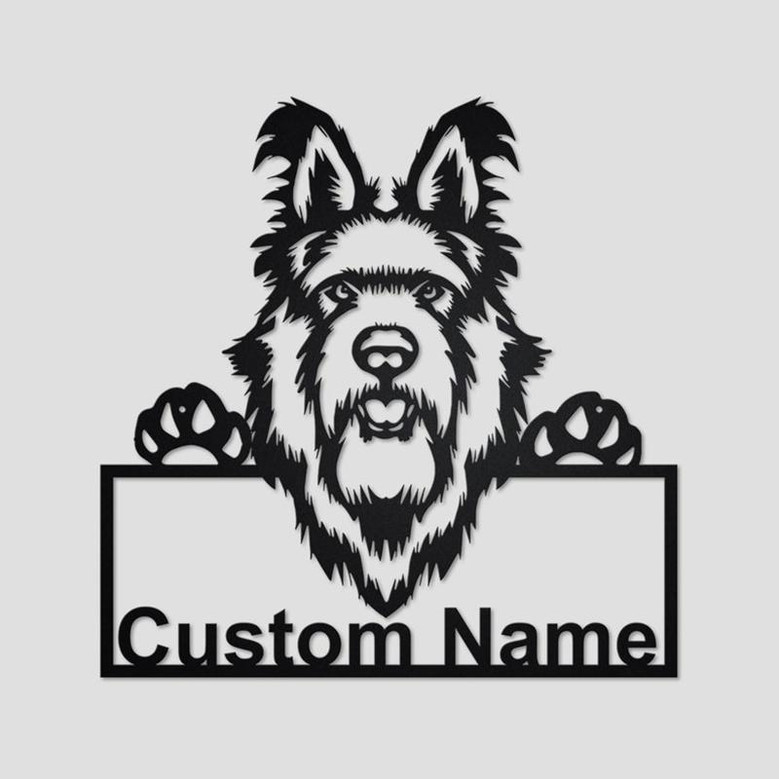 Personalized Berger Picard Dog Metal Sign | Berger Picard Dog Metal Wall Art | Dog Metal Sign | Berger Picard Dog Lover Gift| Dog Lover Gift