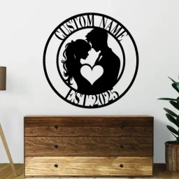 Custom Valentines Metal Art
