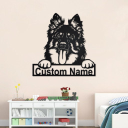 Personalized Bohemian Shepherd Metal Sign| Bohemian Shepherd Metal Wall Art| Dog Metal Sign| Dog Lover Gift | Bohemian Shepherd | Custom Dog