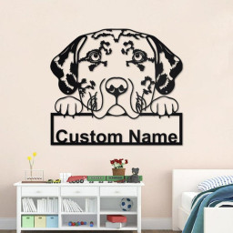 Personalized Catahoula Leopard Metal Sign | Catahoula Leopard Metal Wall Art | Catahoula Leopard Metal Wall Decor | Custom Catahoula Leopard