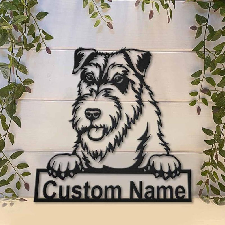 Personalized Wales Terrier Dog Metal Sign Art | Custom Wales Terrier Dog Metal Sign | Dog Gift | Birthday Gift | Animal Funny