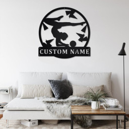 Personalized Rhythmic Gymnastics Ball Metal Sign | Rhythmic Gymnastics Ball Metal Wall Art | Rhythmic Gymnastics Ball Lover Gift| Gymnastics
