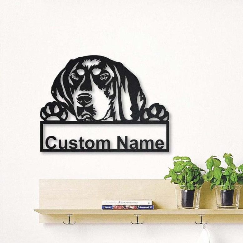 Personalized Bluetick Coonhound Metal Sign Art | Custom Bluetick Coonhound Metal Sign | Dog Gift | Birthday Gift | Animal Funny