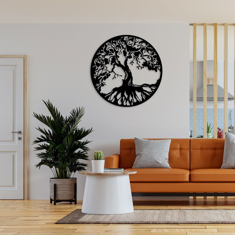 Tree Of Life Metal Wall Art, Unique Housewarming Gift, Porch Metal Wall Art, Christmas Gift for Family