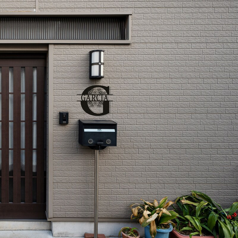 Custom Metal Monogram Family Name Sign, Personalized Welcome Sign, Custom Wall Art, Unique Birthday Gift
