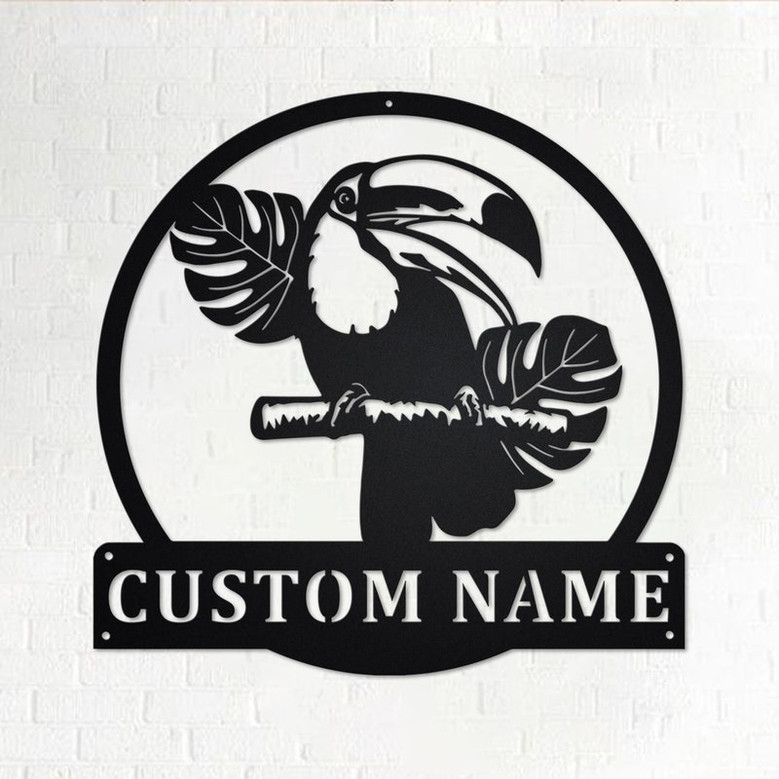 Custom Pelican Bird Metal Wall Art, Personalized Pelican Bird Name Sign Decoration For Room, Pelican Bird Home Decor, Custom Pelican Bird