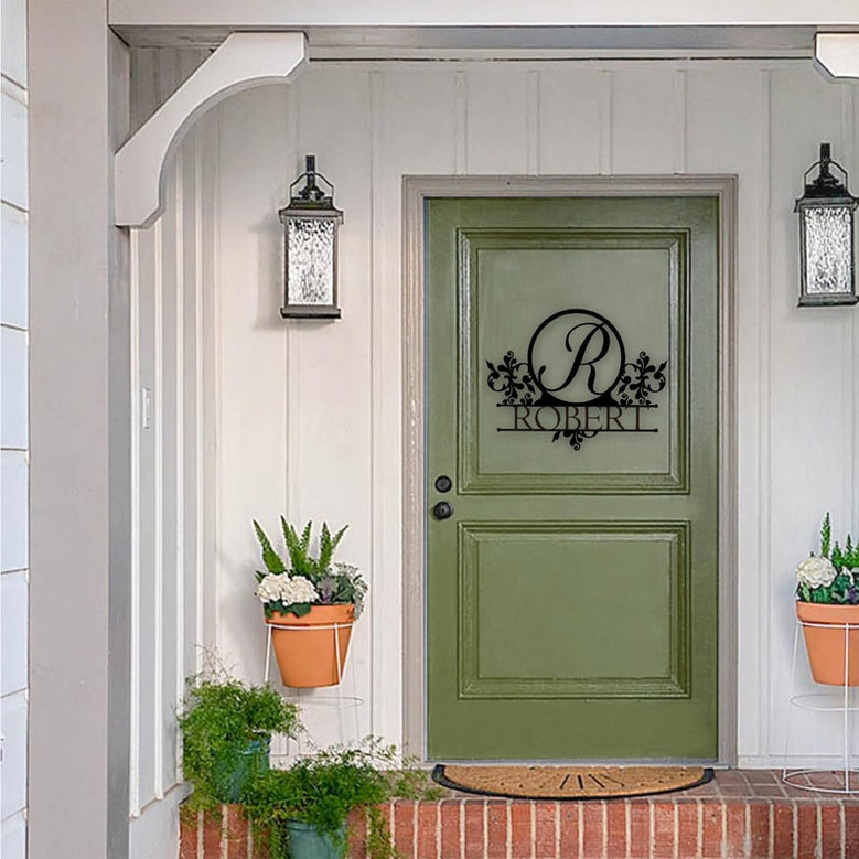 Personalized Garden Metal Sign,Customized Metal Sign,Custom Family Name Sign,Greenhouse /Fence Décor